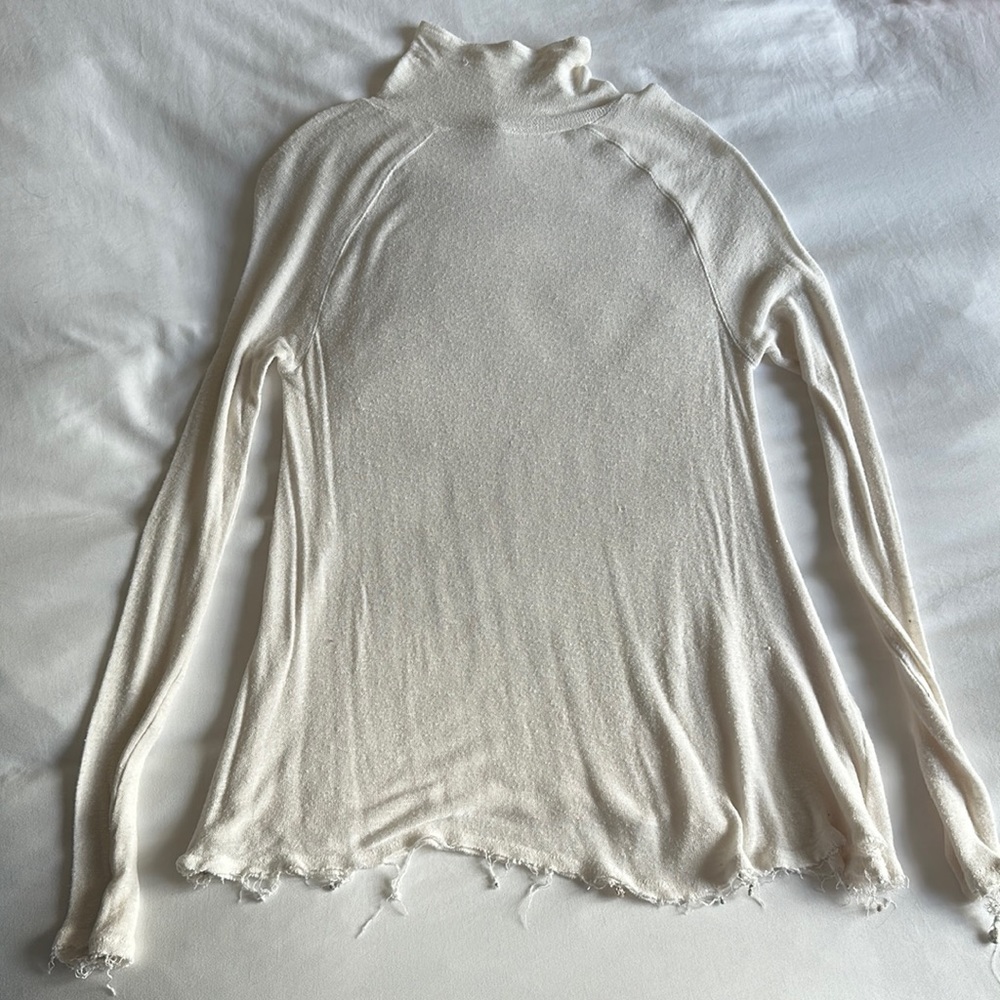 Intimately free free people white turtleneck size small